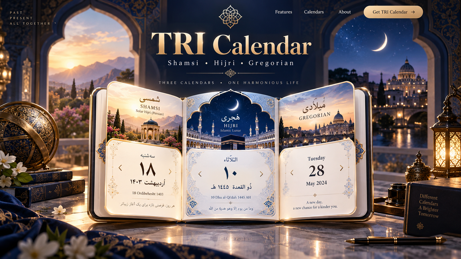 Tri-Calendar Digital Diary